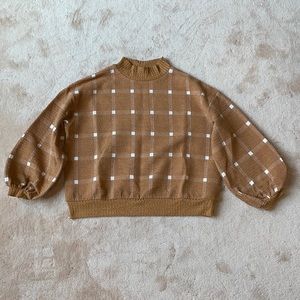 Porridge mock neck sweater- size medium